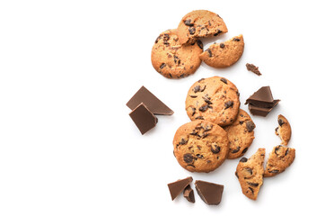 Tasty sweet chocolate chip cookies