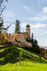 Arlesheim, Schloss Birseck, Ermitage, Dornach, Birseck, Landwirtschaft, Wald, Spazierweg,...