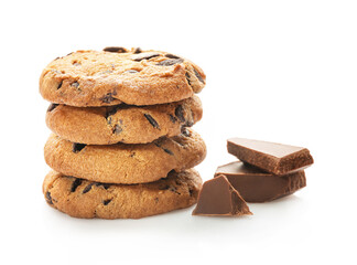 Tasty sweet chocolate chip cookies