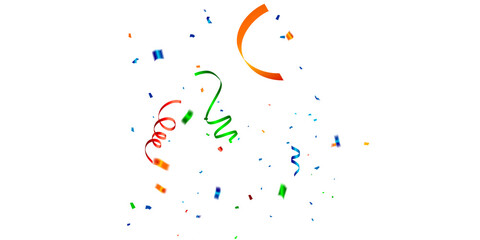  Golden Confetti stock Image In White Background