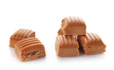 Sweet tasty caramel candies