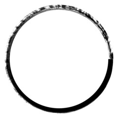 Circle Brush Stroke Border Frame . Grunge Element for your Design .
