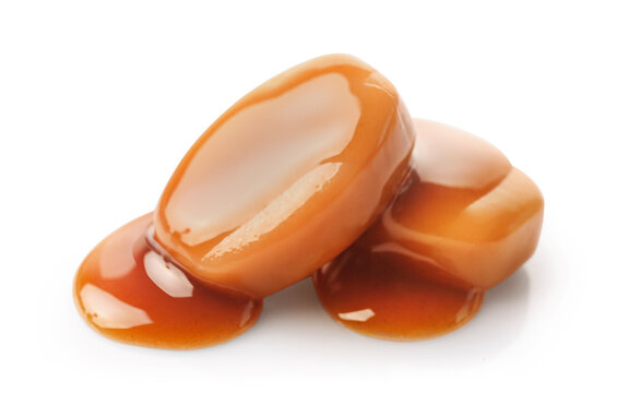 Sweet tasty caramel candies
