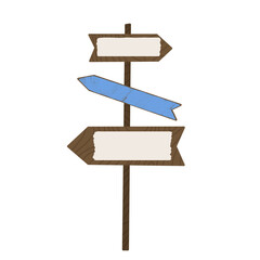 wooden pointer flat children raster illustration