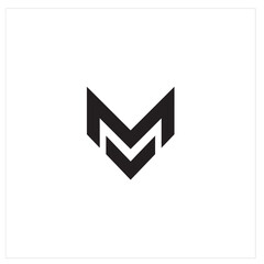 V M Logo Letter Vector Illustrator