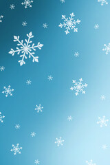 snowflakes on a blue background