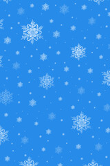 snowflakes on a blue background