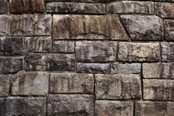 Irregular stone wall background