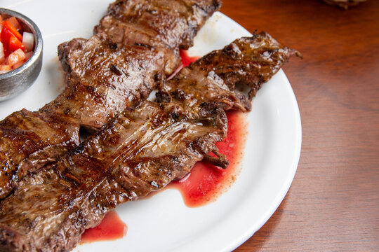 entra&ntilde;a jugosa a la parrilla