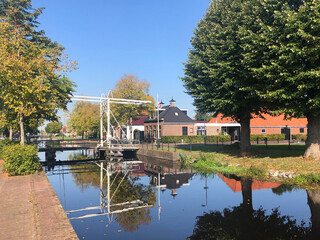 Bridge over the canal in Gorredijk