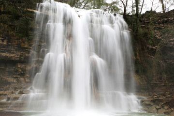 Fototapeta na wymiar Simit Waterfalls of Aladag in Adana,Turkey