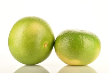 Ripe juicy sweets, close-up, on a white background.