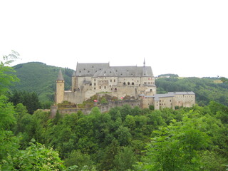 Fototapeta na wymiar The beautiful landscapes and archeological sites and castles of Luxumbourg in Western Europe