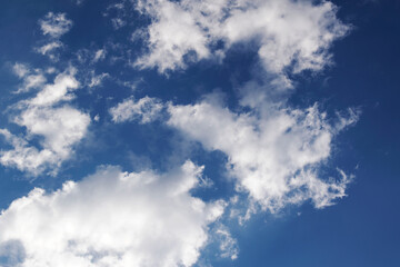 background of blue sky and white clouds