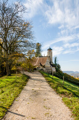 Arlesheim, Schloss Birseck, Ermitage, Dornach, Birseck, Landwirtschaft, Wald, Spazierweg,...