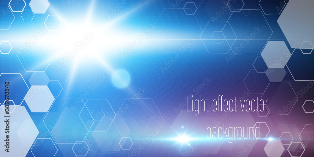 Aufkleber beautiful technology wave background with blue light digital effect abstract concept.