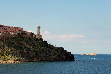 Faro marittimo di Forte Stella all'Isola d'Elba