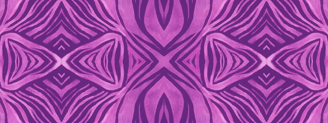 Ethnic Fabric Design. Geometric Animal Wave 