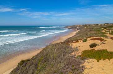 Atlantic rocky coast view