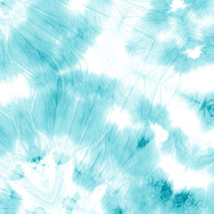 Breeze Color Watercolor Wallpaper. Spots Distressed Silk. Turquoise Ink Chinese Art. Watercolor Texture. Ocean Blue Retro Tie Dye Texture. Mint Breeze Faded Fabric. On White Background 