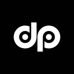 simple typography Dp vector logo