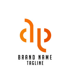 DP initials logo, name initials logo, company initials logo, person initials logo.