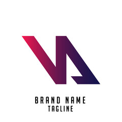 VA initials logo, name initials logo, company initials logo, person initials logo.