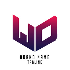 WD initials logo, name initials logo, company initials logo, person initials logo.