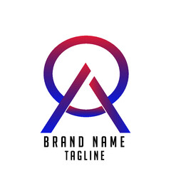AO initials logo, name initials logo, company initials logo, person initials logo.