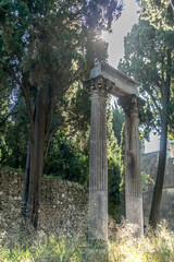 Vestiges grecs sur la colline du château à Nice
