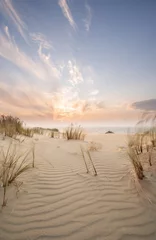 Fototapeten Sand dunes in Kaliningrad. Natural background. Sunrise. © Alexandra Mareeva