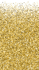 Gold glitter luxury sparkling confetti. Scattered 