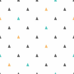 Seamless pattern with small triangles. Simple vector illustration. - 389685385