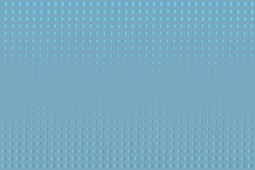 Bubbly blue surface. Abstract 3d with circles with blue halftones and cyan gradients.