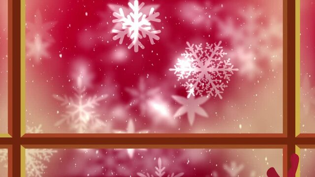 Animation of christmas decorations
