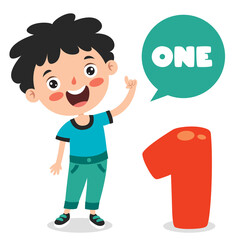 Concept Of Multi Colored Numbers