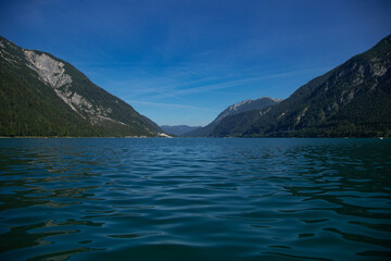 The Achensee in Austria on a beautiful summer day
