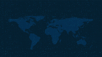 World Map Technology Background,connection and Communication Concept design,Vector illustration.