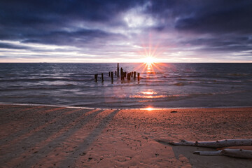 Sunset over Baltic Sea