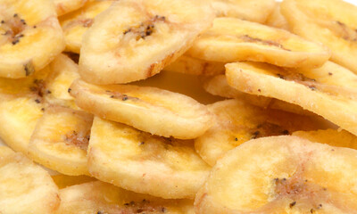Banana chips background