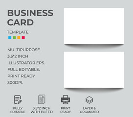 Business card mock up template |  Adobe Illustrator