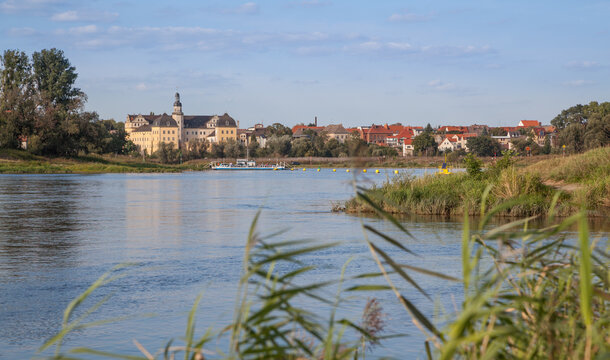 Elbe bei Coswig, Sachsen-Anhalt, Deutschland