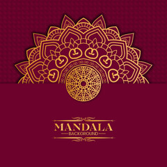 Luxury Gold Mandala Background_12