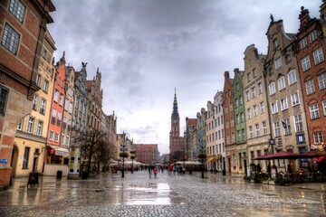 Naklejka premium The beautiful town Gdansk Poland