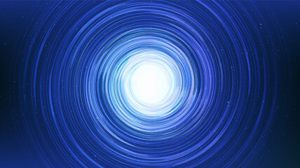 Blue Light Spiral on Galaxy background with Milky Way spiral,Universe and starry concept desig,vector