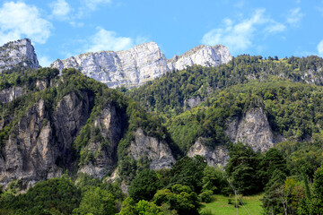 Fototapeta na wymiar Mountain landscape in Switzerland