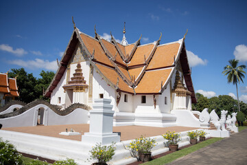 Obraz premium View of Wat Phumin in Nan Thailand