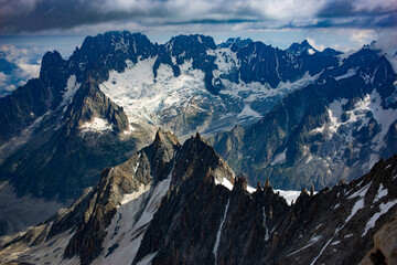 Mountain in the french alps chamonix
