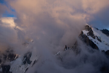 The alps in early morning light