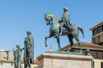 Fototapeta premium Statue von Napoleon Bonaparte in Ajaccio